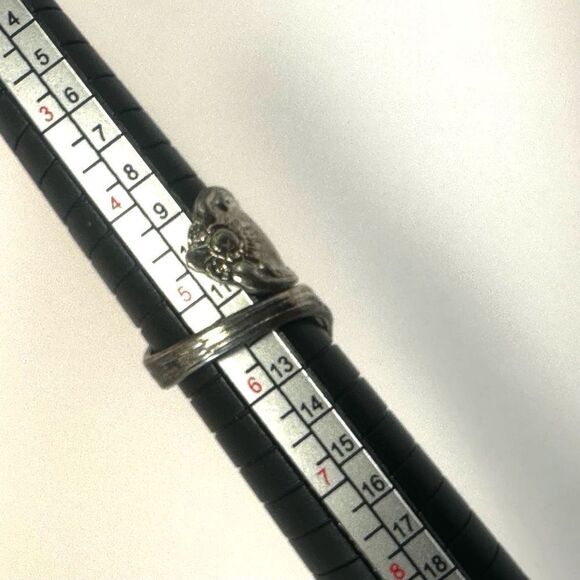 Oneida William Rogers Silver tone  adjustable spoon ring - Picture 5 of 12